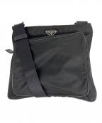 PRADAプラダ）の古着「ナイロンショルダーバッグ」｜ブラック