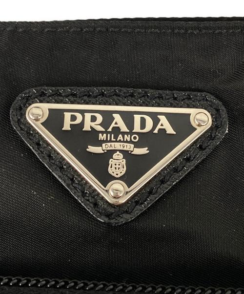 PRADA（プラダ）PRADA (プラダ) ナイロンショルダーバッグ ブラックの古着・服飾アイテム