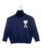amiアミ）の古着「厚手ニット」｜ネイビー