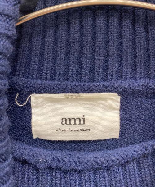 ami（アミ）ami (アミ) 厚手ニット ネイビー サイズ:サイズ表記無の古着・服飾アイテム