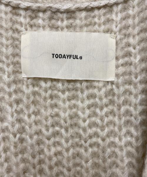 TODAYFUL（トゥデイフル）TODAYFUL (トゥデイフル) ニットコート アイボリー サイズ:36の古着・服飾アイテム