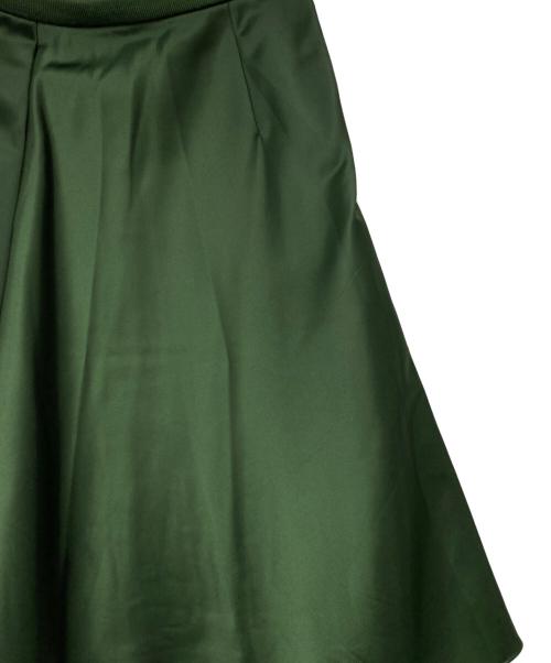 Acne studios（アクネ ストゥディオズ）ACNE STUDIOS (アクネ ストゥディオズ) KEALS SHINE ナイロンミディスカート グリーン サイズ:34の古着・服飾アイテム