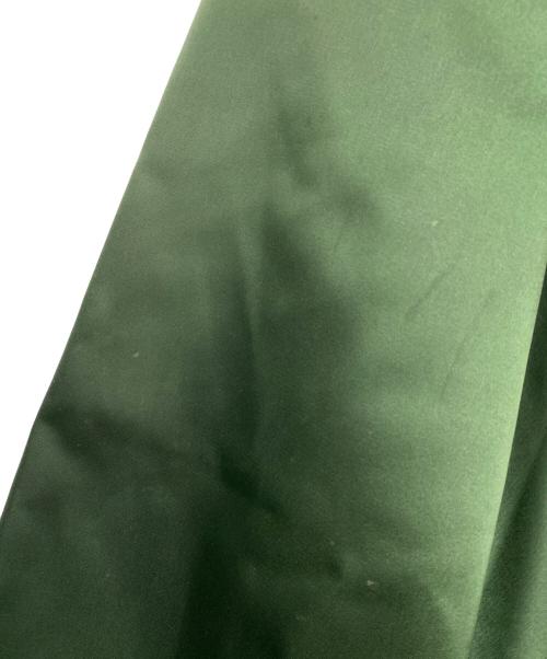 Acne studios（アクネ ストゥディオズ）ACNE STUDIOS (アクネ ストゥディオズ) KEALS SHINE ナイロンミディスカート グリーン サイズ:34の古着・服飾アイテム