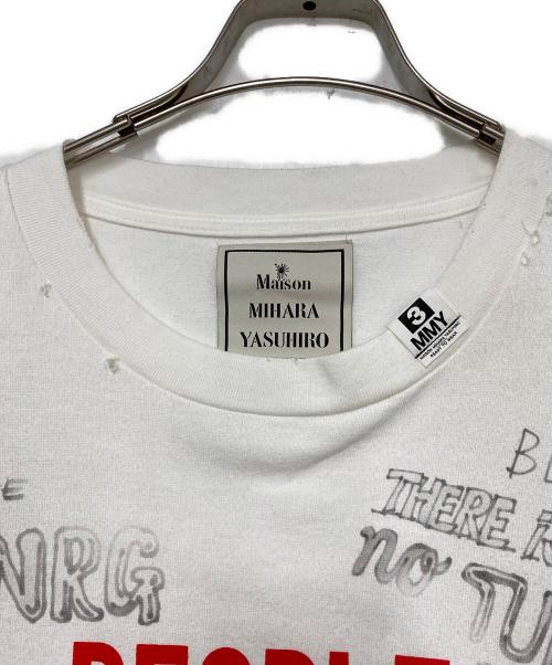 Maison MIHARA YASUHIRO（メゾン ミハラ ヤスヒロ）Maison MIHARA YASUHIRO (メゾン ミハラ ヤスヒロ) Maison MIHARA YASUHIRO　長袖カットソー ホワイト サイズ:46の古着・服飾アイテム
