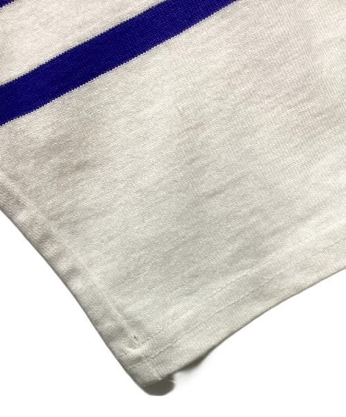 CIOTA（シオタ）CIOTA (シオタ) 長袖カットソー ホワイト×ブルー サイズ:6の古着・服飾アイテム