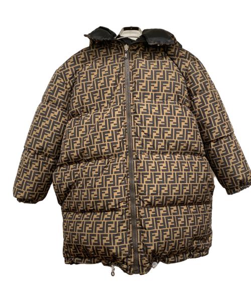 FENDI（フェンディ）FENDI (フェンディ) ダウンジャケット ブラウン サイズ:12の古着・服飾アイテム