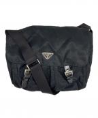 PRADAプラダ）の古着「メッセンジャーバッグ」｜ブラック