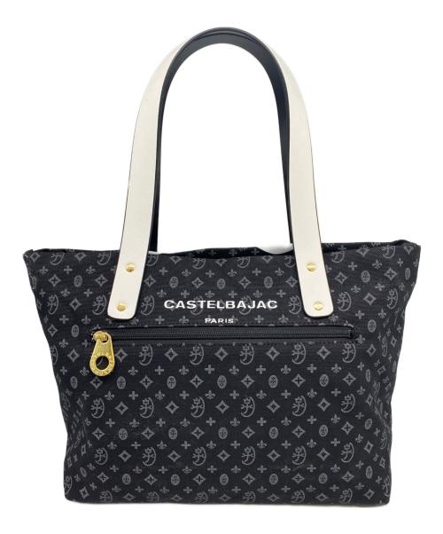 CASTELBAJAC（カステルバジャック）CASTELBAJAC (カステルバジャック) トートバッグ ブラック×ホワイトの古着・服飾アイテム