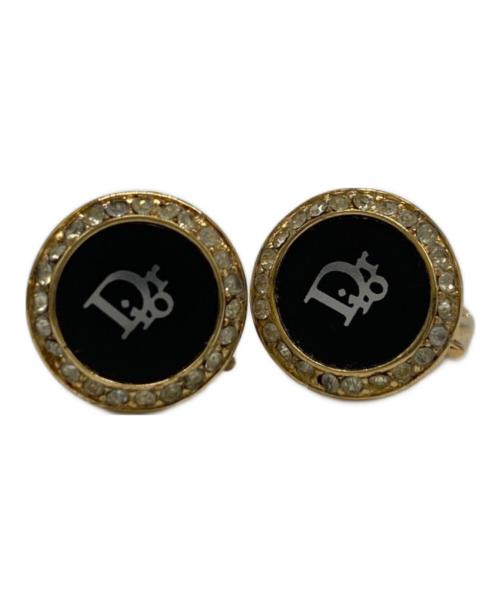 Christian Dior（クリスチャン ディオール）Christian Dior (クリスチャン ディオール) イヤリング ゴールドカラー×ブラックの古着・服飾アイテム