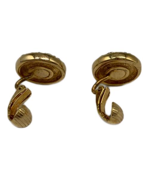 Christian Dior（クリスチャン ディオール）Christian Dior (クリスチャン ディオール) イヤリング ゴールドカラー×ブラックの古着・服飾アイテム