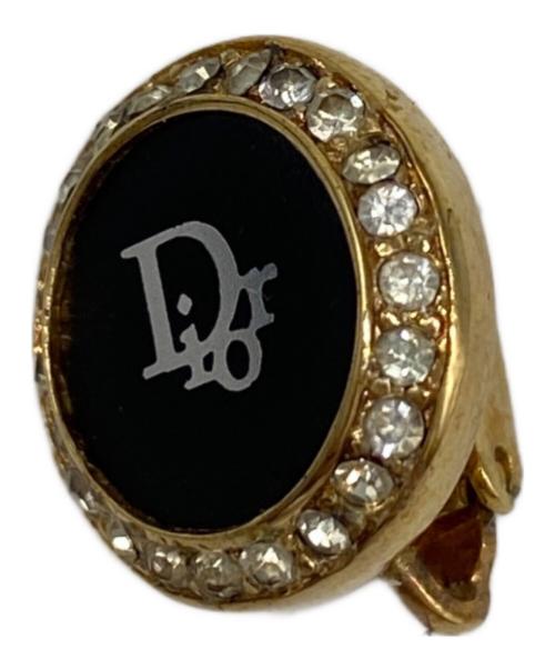 Christian Dior（クリスチャン ディオール）Christian Dior (クリスチャン ディオール) イヤリング ゴールドカラー×ブラックの古着・服飾アイテム