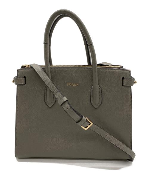 FURLA（フルラ）FURLA (フルラ) ハンドバッグ グレーの古着・服飾アイテム