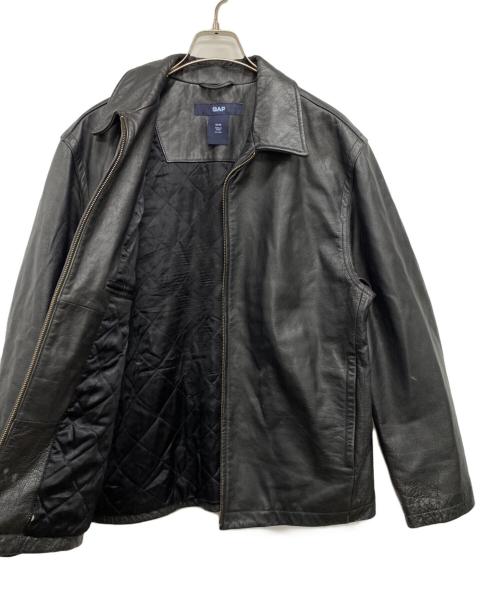 GAP（ギャップ）GAP (ギャップ) レザージャケット ブラック サイズ:Mの古着・服飾アイテム