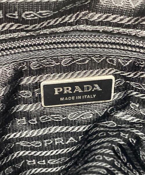 PRADA（プラダ）PRADA (プラダ) ナイロンショルダーバッグ ブラックの古着・服飾アイテム