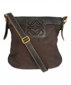 LOEWEロエベ）の古着「ショルダーバッグ」｜ブラウン×ブラック