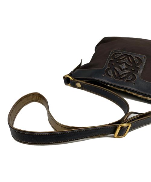 LOEWE（ロエベ）LOEWE (ロエベ) ショルダーバッグ ブラウン×ブラックの古着・服飾アイテム