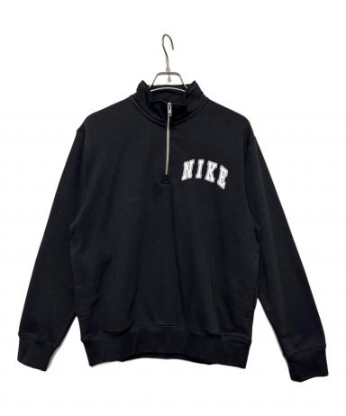 中古・古着通販】NIKE (ナイキ) ハーフジップスウェット ブラック