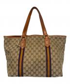 GUCCIグッチ）の古着「トートバッグ」｜ブラウン