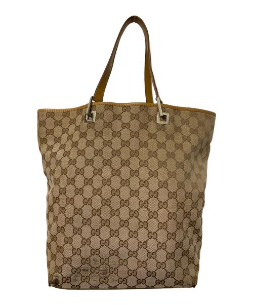 GUCCI（グッチ）GUCCI (グッチ) GUCCI」（グッチ）トートバッグ ブラウン サイズ:下記参照の古着・服飾アイテム