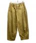 SAGE NATION（セイジ ネーション）の古着「BOXPLEAT TROUSERS」｜カーキ