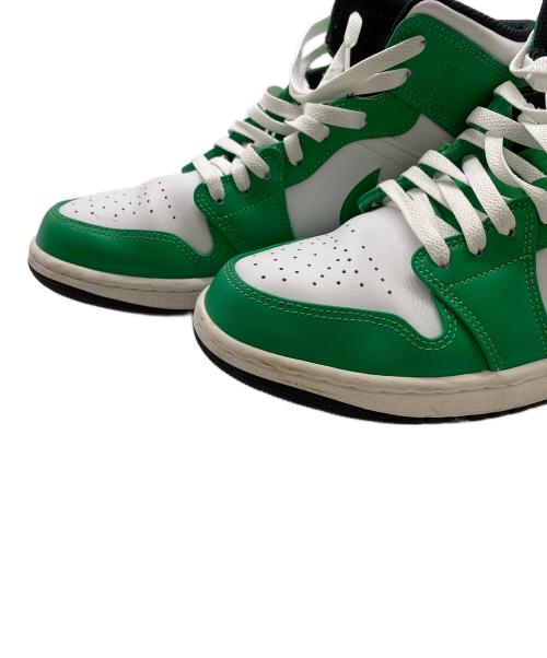 NIKE（ナイキ）NIKE (ナイキ) ミッドカットスニーカー ホワイト×グリーン サイズ:28.5の古着・服飾アイテム