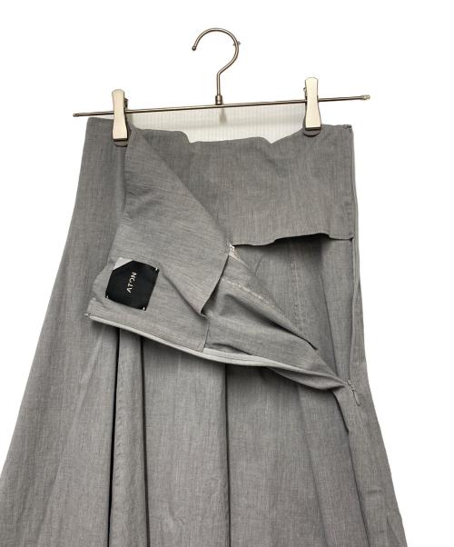 ATON（エイトン）ATON (エイトン) ロングスカート グレー サイズ:01の古着・服飾アイテム