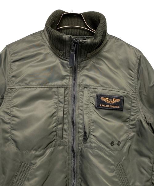 ALPHA（アルファ）ALPHA (アルファ) フライトジャケット オリーブ サイズ:Mの古着・服飾アイテム