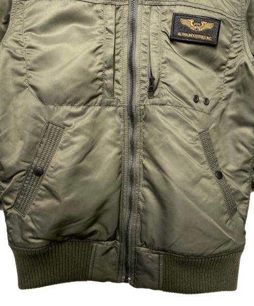 ALPHA（アルファ）ALPHA (アルファ) フライトジャケット オリーブ サイズ:Mの古着・服飾アイテム