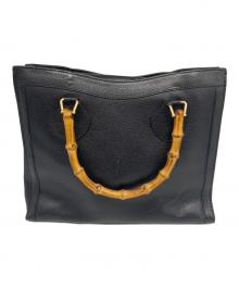 GUCCI（グッチ）の古着「バンブーハンドバッグ」｜ブラック