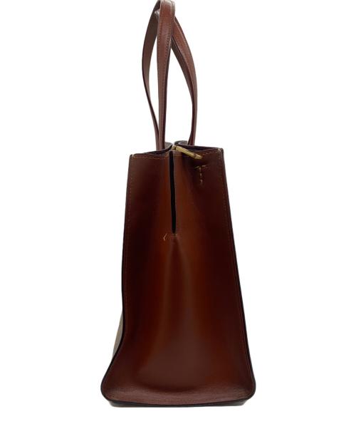 COACH（コーチ）COACH (コーチ) COACH　ハンドバッグ ベージュ×ブラウンの古着・服飾アイテム