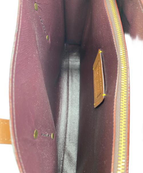 COACH（コーチ）COACH (コーチ) COACH　ハンドバッグ ベージュ×ブラウンの古着・服飾アイテム