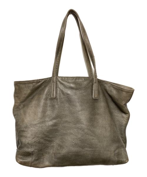 aniary（アニアリ）aniary (アニアリ) レザートートバッグ ベージュの古着・服飾アイテム