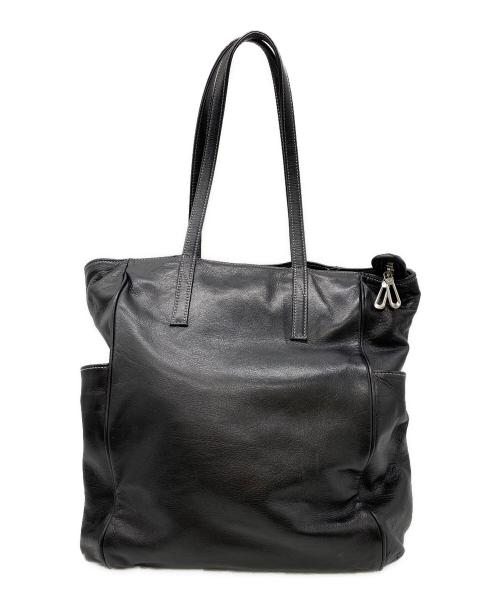 aniary（アニアリ）aniary (アニアリ) レザートートバッグ ブラックの古着・服飾アイテム
