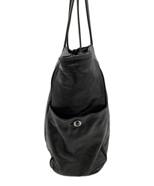 aniary（アニアリ）aniary (アニアリ) レザートートバッグ ブラックの古着・服飾アイテム