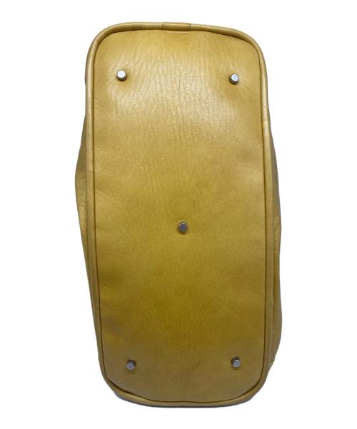 aniary（アニアリ）aniary (アニアリ) レザートートバッグ グレー×マスタードの古着・服飾アイテム