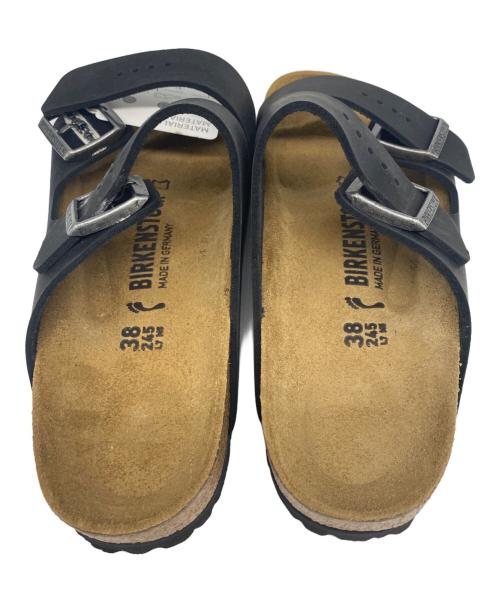 BIRKENSTOCK（ビルケンシュトック）BIRKENSTOCK (ビルケンシュトック) サンダル ブラック×ナチュラル サイズ:24.5ｃｍの古着・服飾アイテム