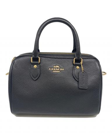 中古・古着通販】COACH (コーチ) ローアン サッチェル バッグ ブラック