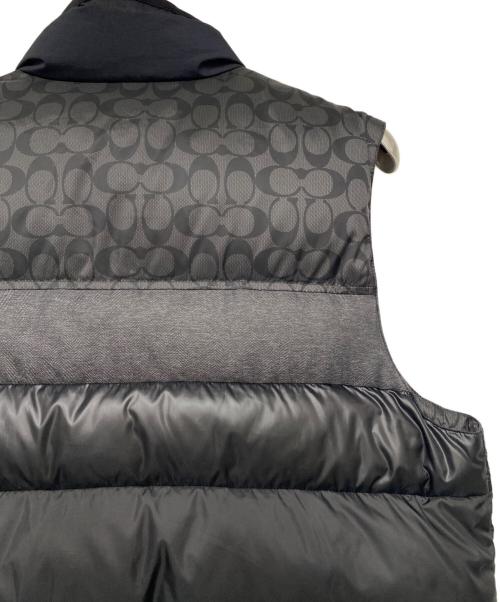 COACH（コーチ）COACH (コーチ) ダウンベスト ブラック サイズ:Lの古着・服飾アイテム