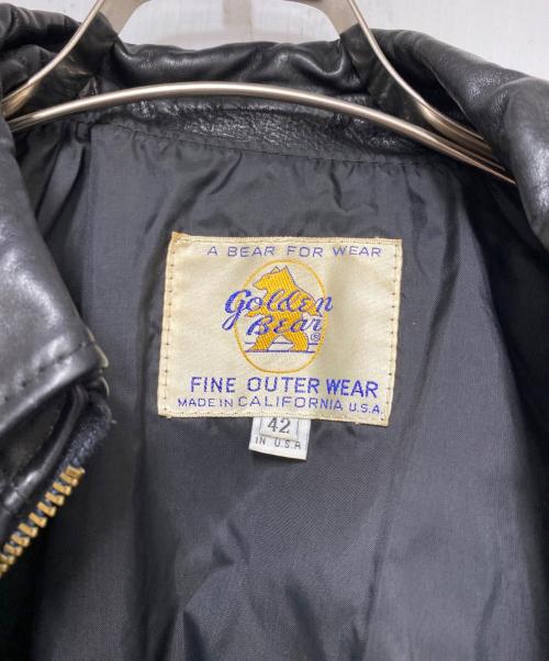 Golden Bear（ゴールデンベア）Golden Bear (ゴールデンベア) レザージャケット ブラック サイズ:42の古着・服飾アイテム