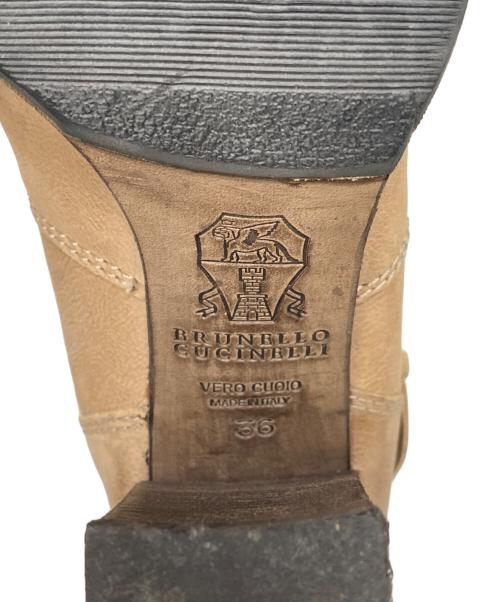BRUNELLO CUCINELLI（ブルネロクチネリ）BRUNELLO CUCINELLI (ブルネロクチネリ) ショートブーツ ブラウン サイズ:23.0の古着・服飾アイテム