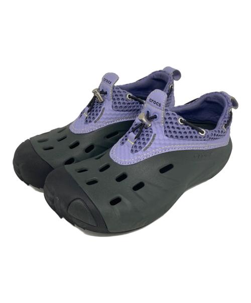 crocs（クロックス）crocs (クロックス) Marmot (マーモット) シューズ グレー×パープル サイズ:28.0㎝の古着・服飾アイテム