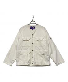 THE NORTHFACE PURPLELABEL（ザ・ノースフェイス パープルレーベル）の古着「マウンテンウィンドカーディガン」｜ホワイト