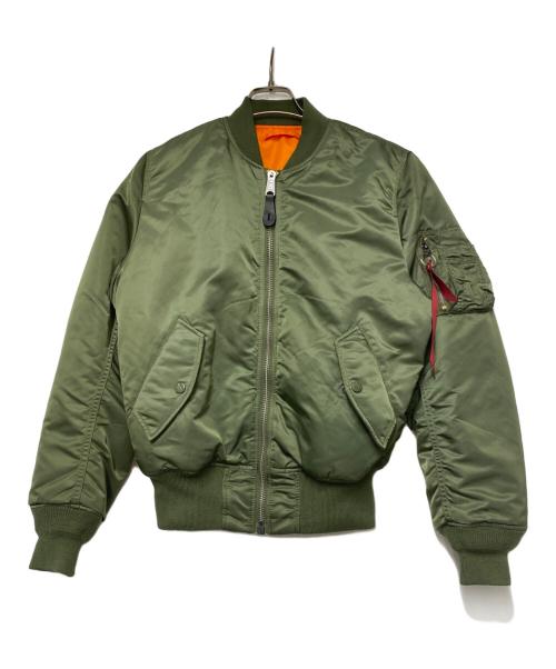 ALPHA INDUSTRIES（アルファインダストリーズ）ALPHA INDUSTRIES (アルファインダストリーズ) ALPHA INDUSTRIES　フライトジャケット グリーン サイズ:XSの古着・服飾アイテム