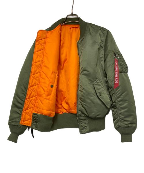 ALPHA INDUSTRIES（アルファインダストリーズ）ALPHA INDUSTRIES (アルファインダストリーズ) ALPHA INDUSTRIES　フライトジャケット グリーン サイズ:XSの古着・服飾アイテム