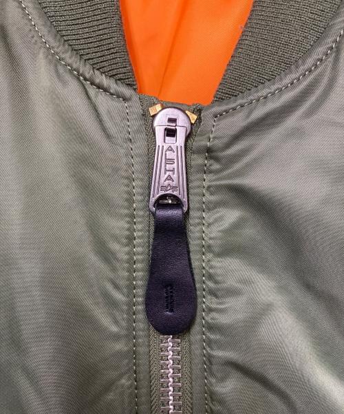 ALPHA INDUSTRIES（アルファインダストリーズ）ALPHA INDUSTRIES (アルファインダストリーズ) ALPHA INDUSTRIES　フライトジャケット グリーン サイズ:XSの古着・服飾アイテム