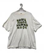 HUMAN MADE×KAWSヒューマンメイド×カウズ）の古着「HUMAN MADE　半袖Tシャツ」｜ホワイト