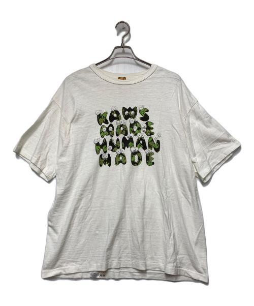 HUMAN MADE（ヒューマンメイド）HUMAN MADE (ヒューマンメイド) KAWS (カウズ) HUMAN MADE　半袖Tシャツ ホワイト サイズ:3XLの古着・服飾アイテム