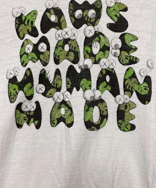 HUMAN MADE（ヒューマンメイド）HUMAN MADE (ヒューマンメイド) KAWS (カウズ) HUMAN MADE　半袖Tシャツ ホワイト サイズ:3XLの古着・服飾アイテム