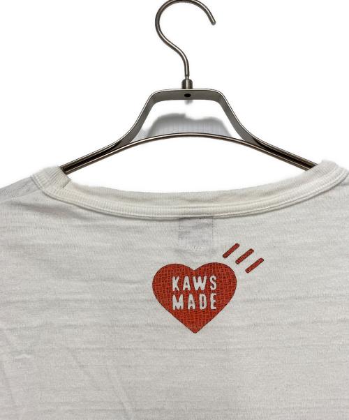 HUMAN MADE（ヒューマンメイド）HUMAN MADE (ヒューマンメイド) KAWS (カウズ) HUMAN MADE　半袖Tシャツ ホワイト サイズ:3XLの古着・服飾アイテム