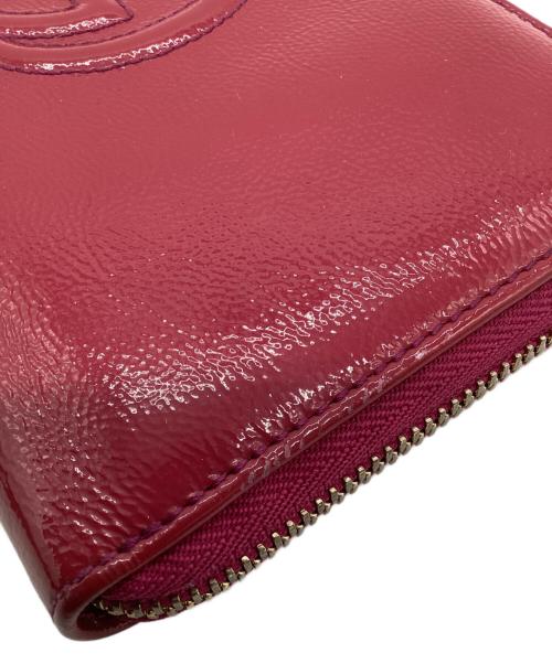GUCCI（グッチ）GUCCI (グッチ) ラウンドファスナー財布 レッドの古着・服飾アイテム